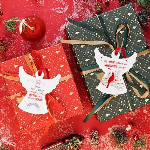 Ceramic Memorial Ornament with Lanyard for Christmas Tree