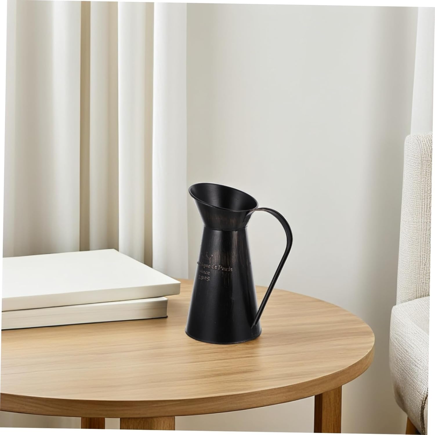 Floral Arrangement Bucket Rustic Chic Metal Vase for Home Decor