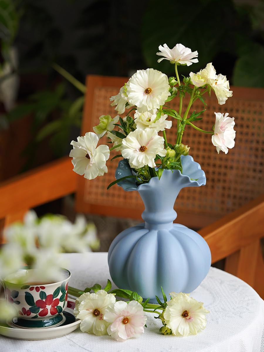 Ceramic Pumpkin Vase for Home Decor