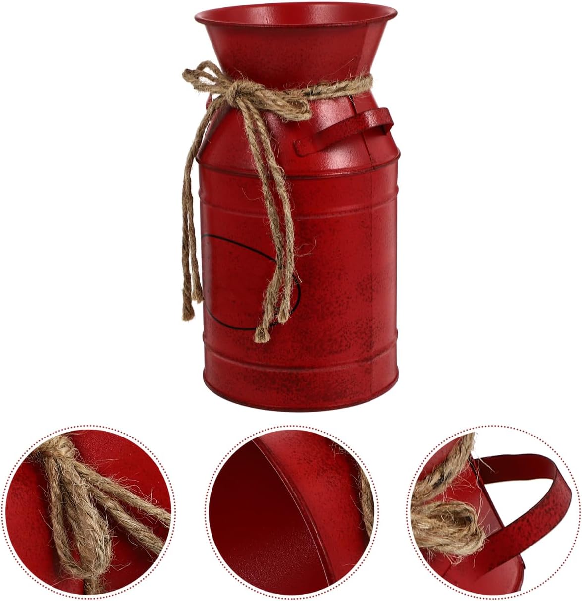Rustic Milk Can Vase for Home Decor