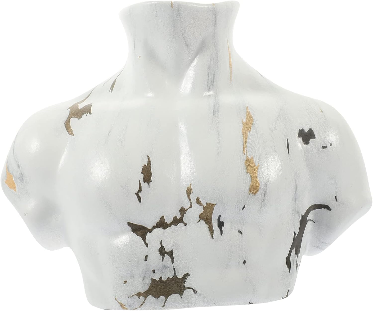 Ceramic Marble Flower Vase for Modern Home Decor