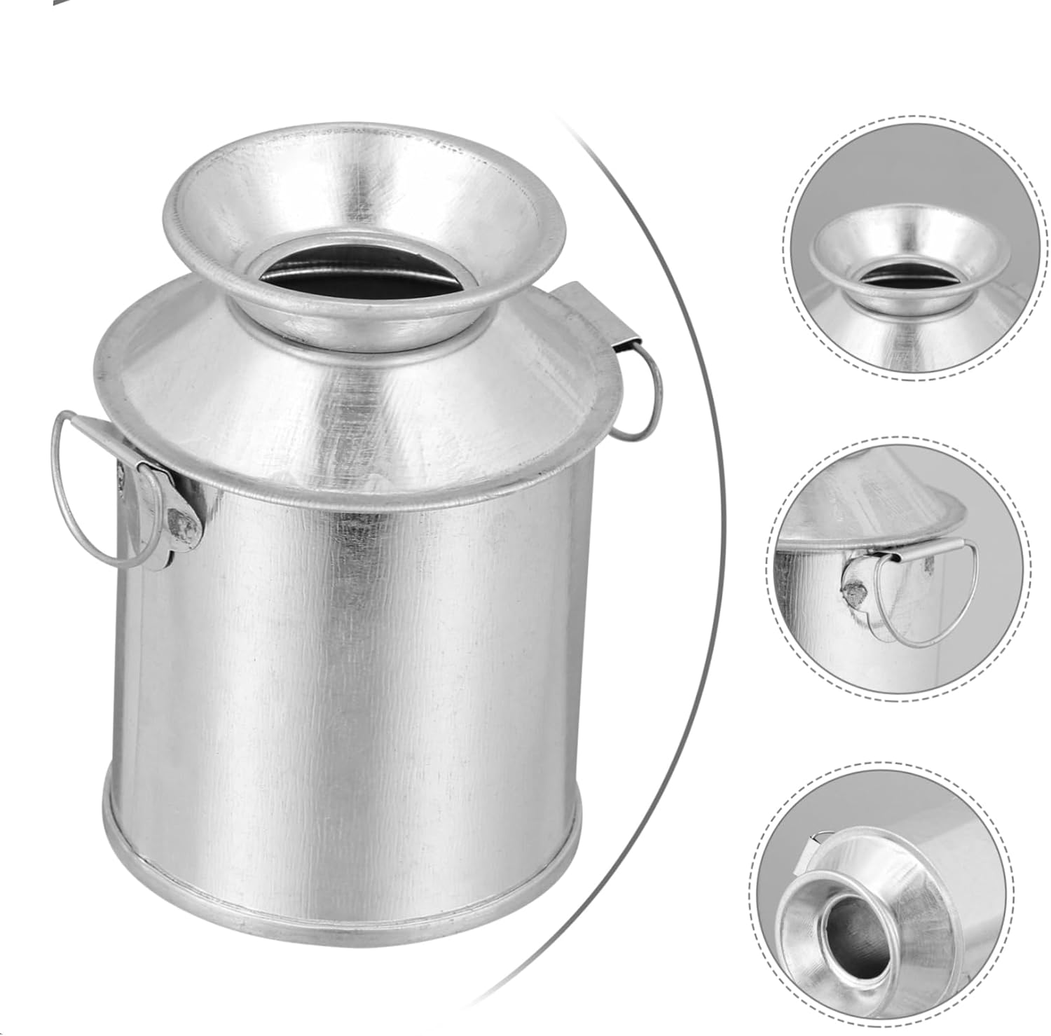 STOBAZA 3pcs Vintage Iron Art Flower Bucket Rustic Planter Containers for Home Decor Dried Plants