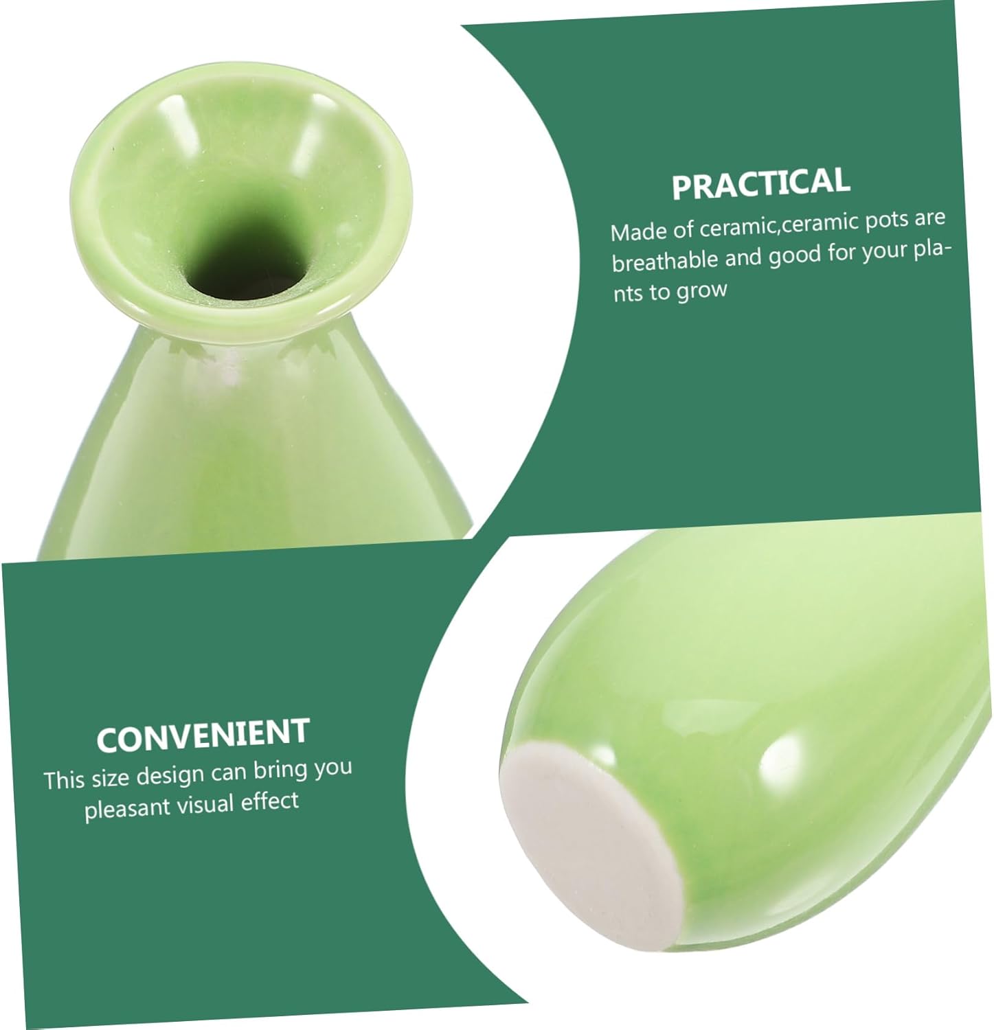 Small Ceramic Vase Bottle Decor for Home