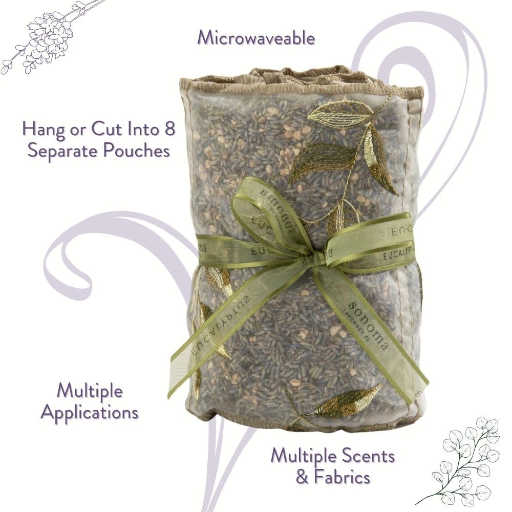 Sonoma Lavender Dried Eucalyptus and Lavender Sachets by the Yard