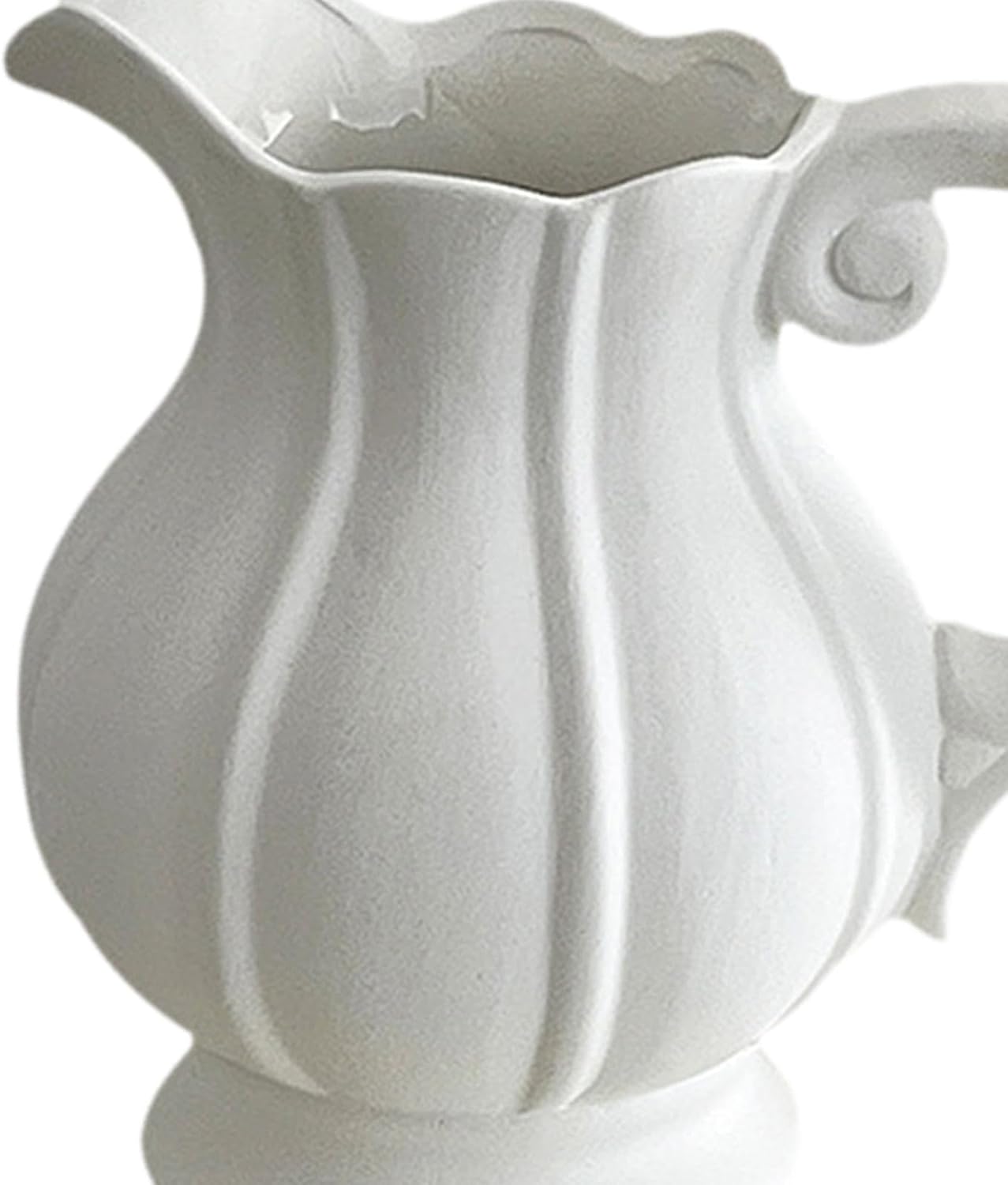 Fenteer Ceramic Flower Vase Jug Pitcher Decorative Vase for Home and Cafe