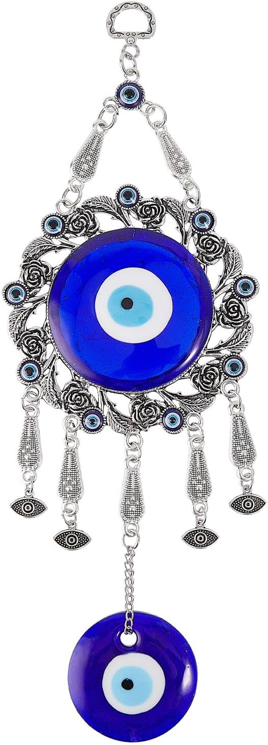 Turkish Evil Eye Glass Amulet Car Hanging Ornament