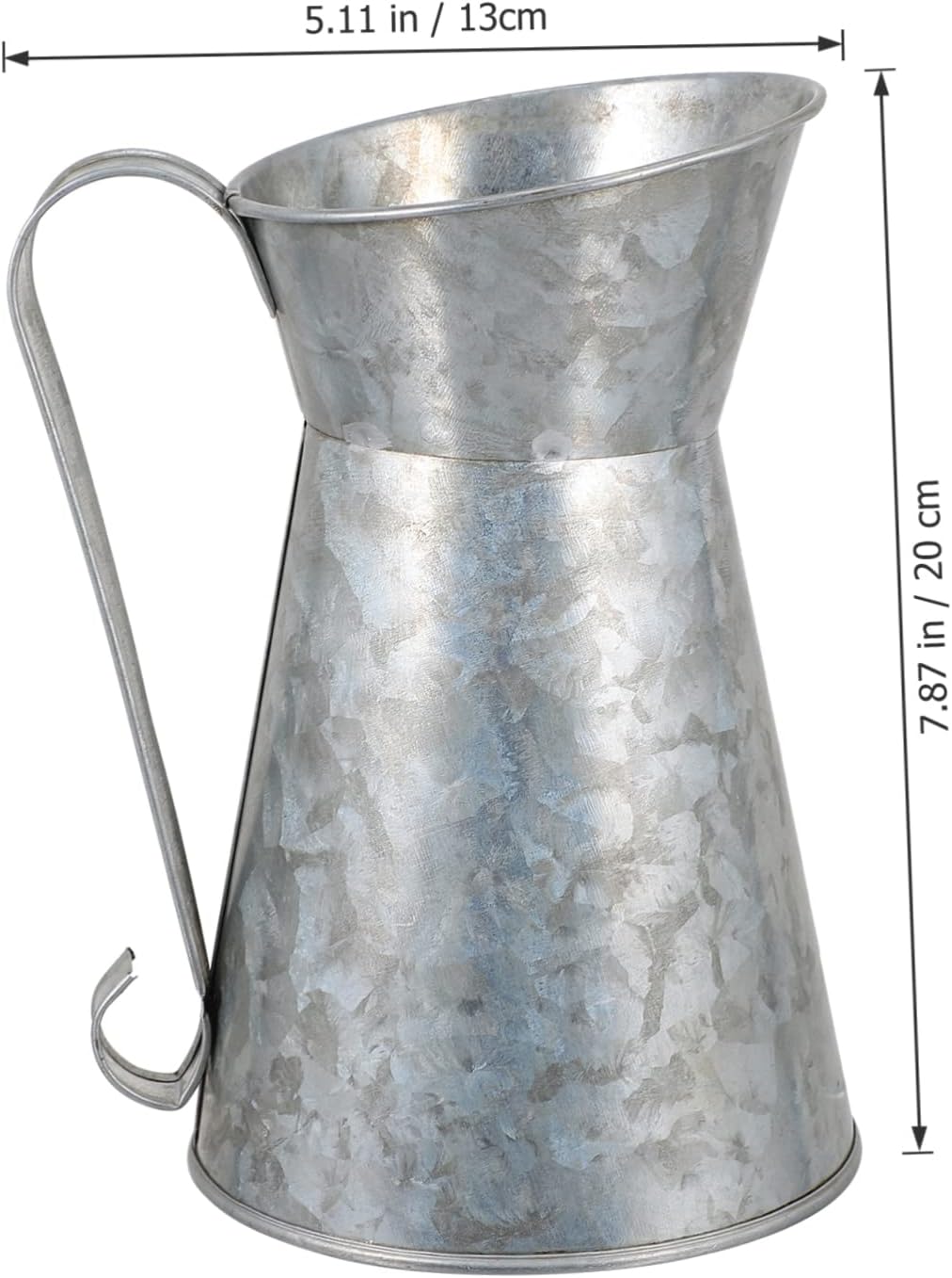 Vintage Floral Iron Vase Holder for Rustic Home Decor