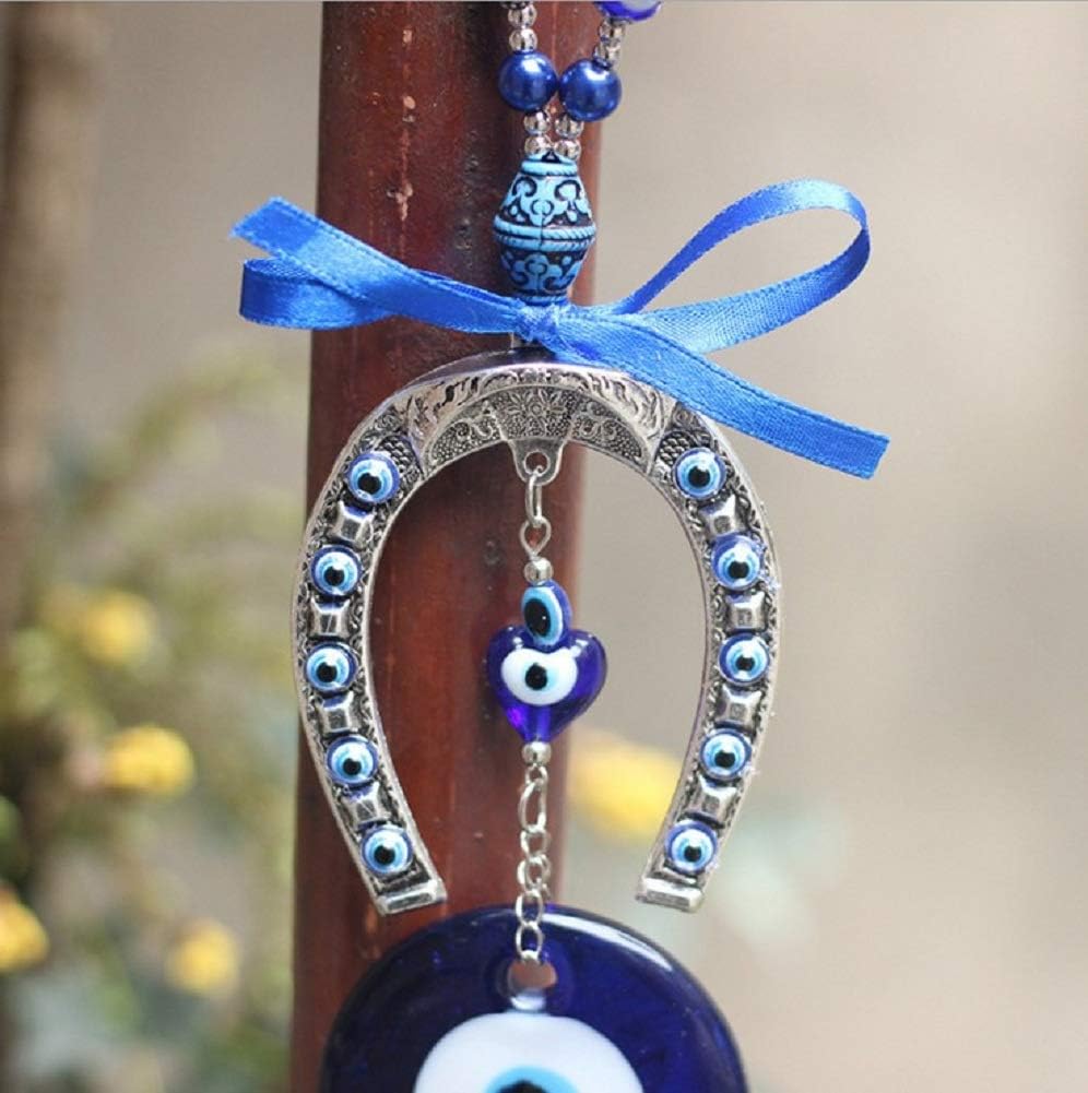 Turkish Blue Evil Eye Beads Amulet Pendant Home Decor