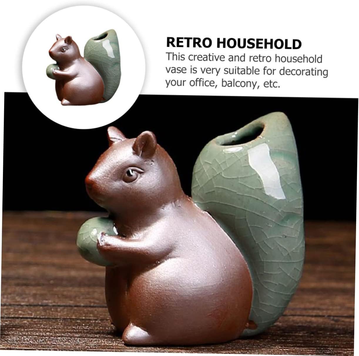Retro Mini Ceramic Vase for Home Office Decor 1