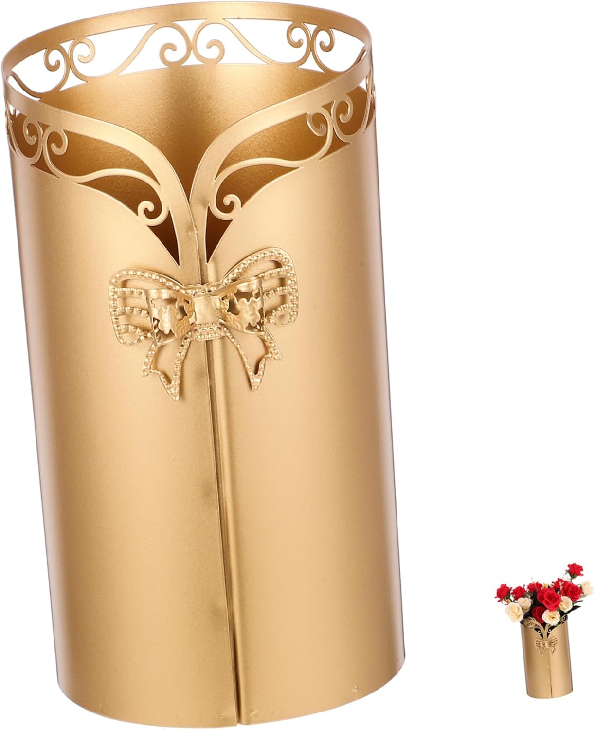 Rustic Flower Bucket Vintage Decor Vase for Home