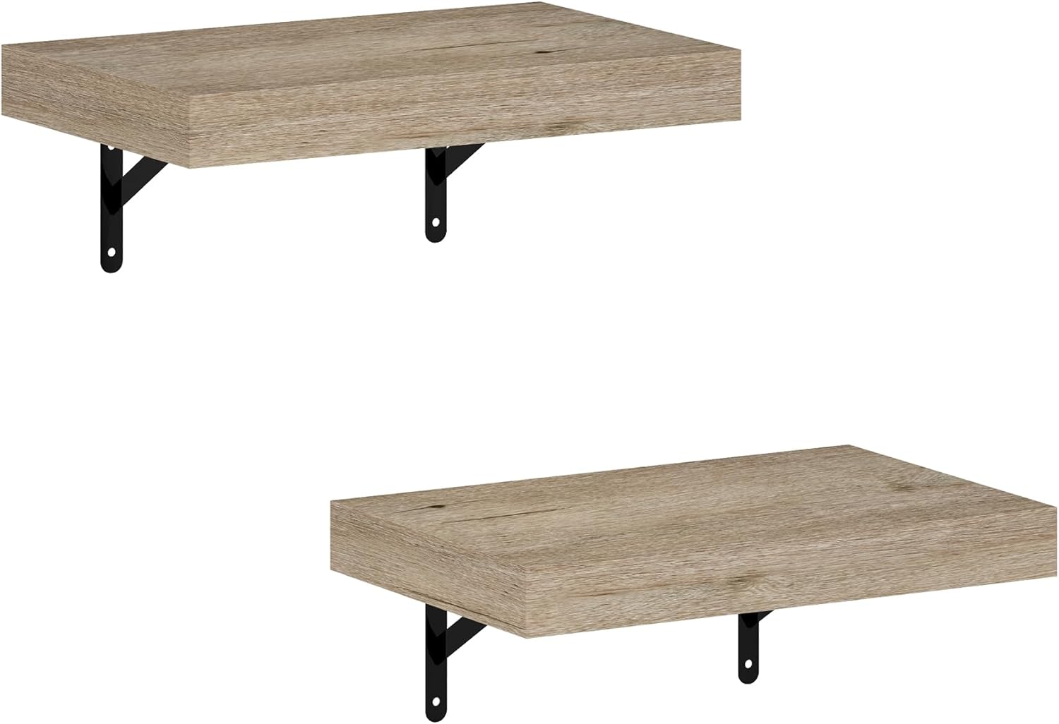 Furinno Tanna Floating Display Shelves Set of 2 Natural