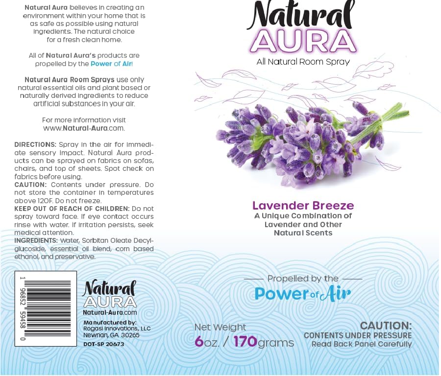 Lavender Breeze Room Spray - 6oz Natural Safe