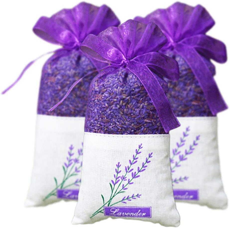 3pcs Lavender Sachet Bags for Home Car Fresh Scent