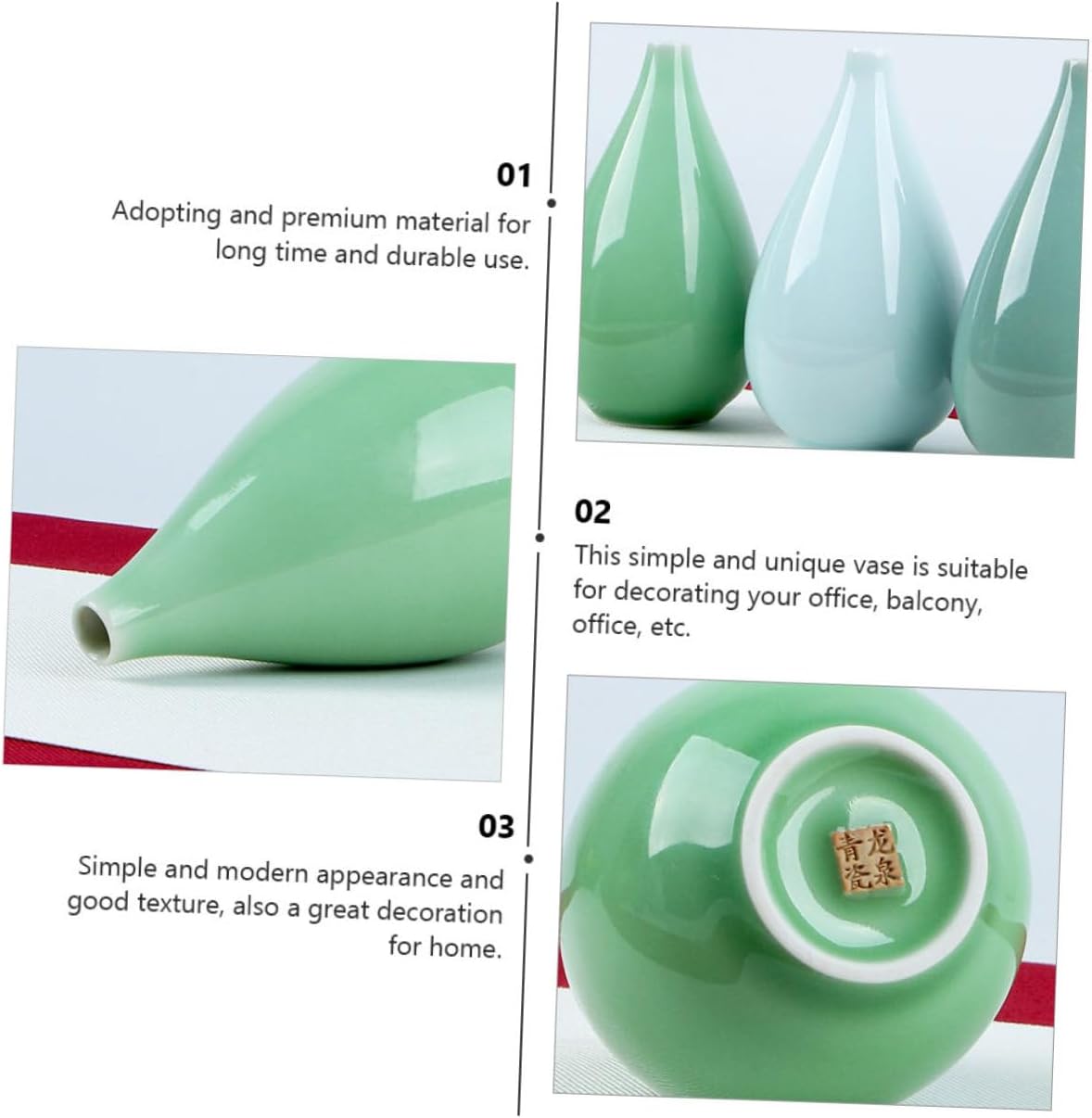 Creative Shape Ceramic Flower Vase for Home Decor