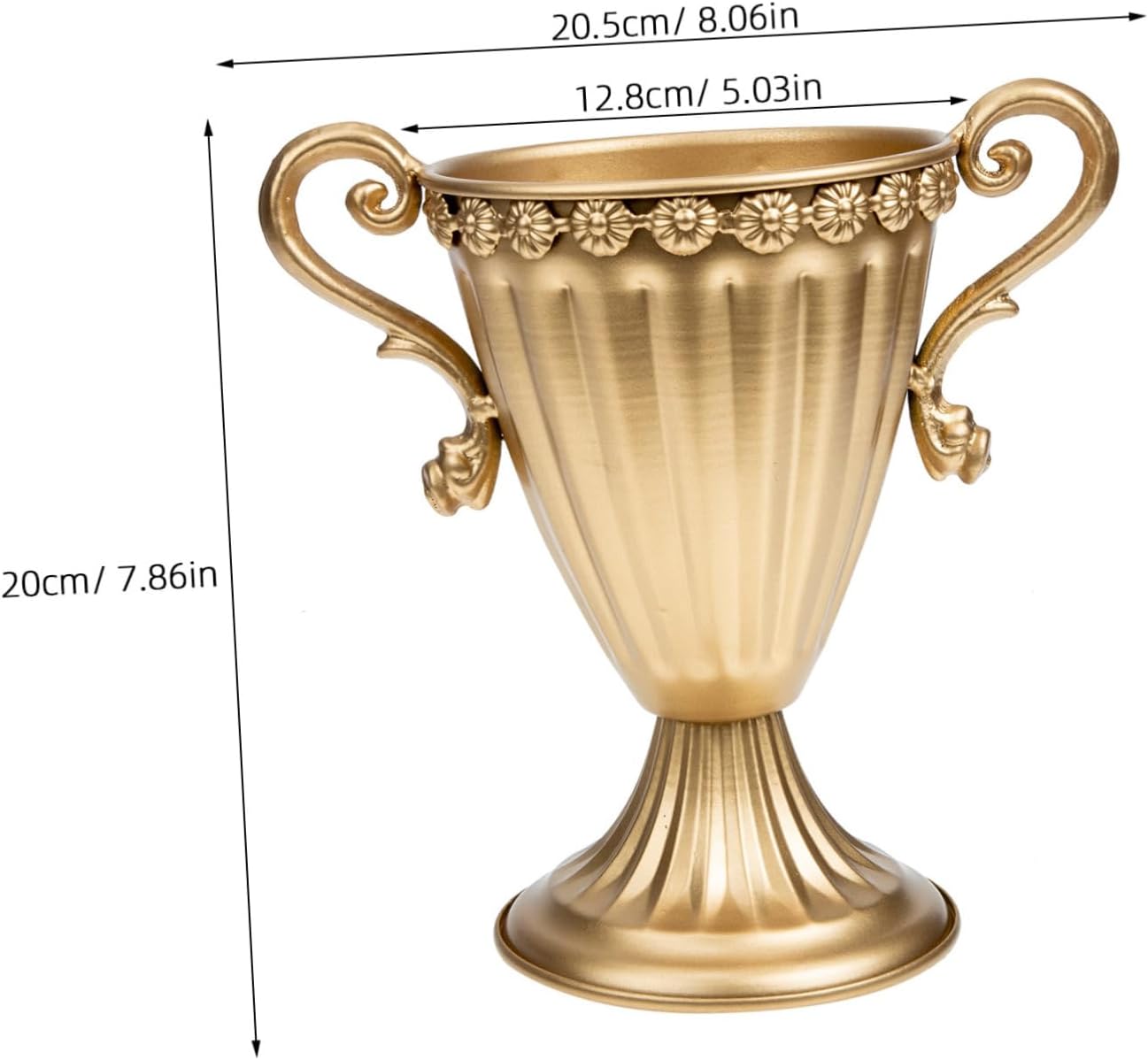 Vintage Iron Flower Pot Retro Vase for Home Decor