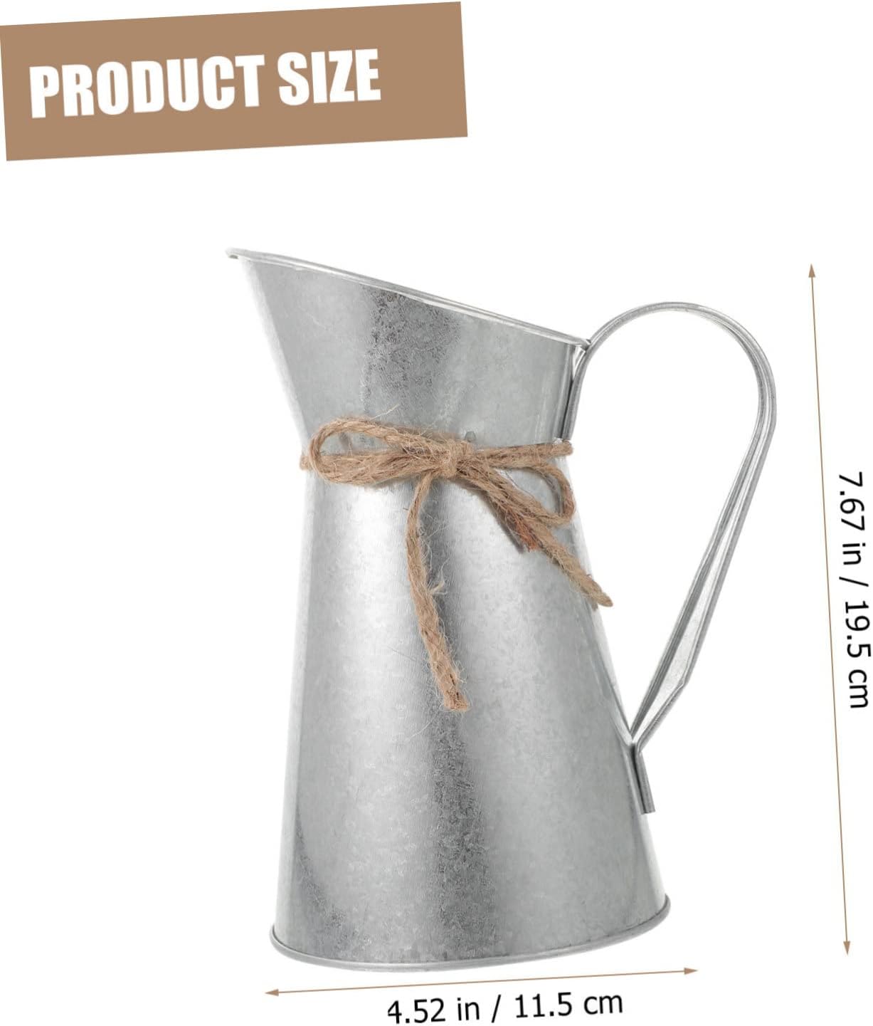 GANAZONO Vintage Iron Flower Bucket for Home Decor