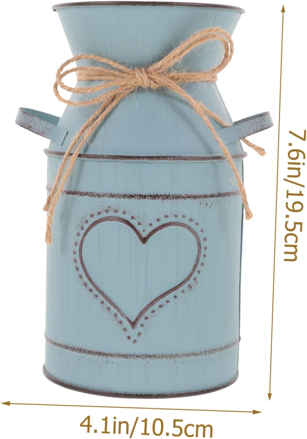 Rustic Vintage Iron Flower Vase Decor for Home Office