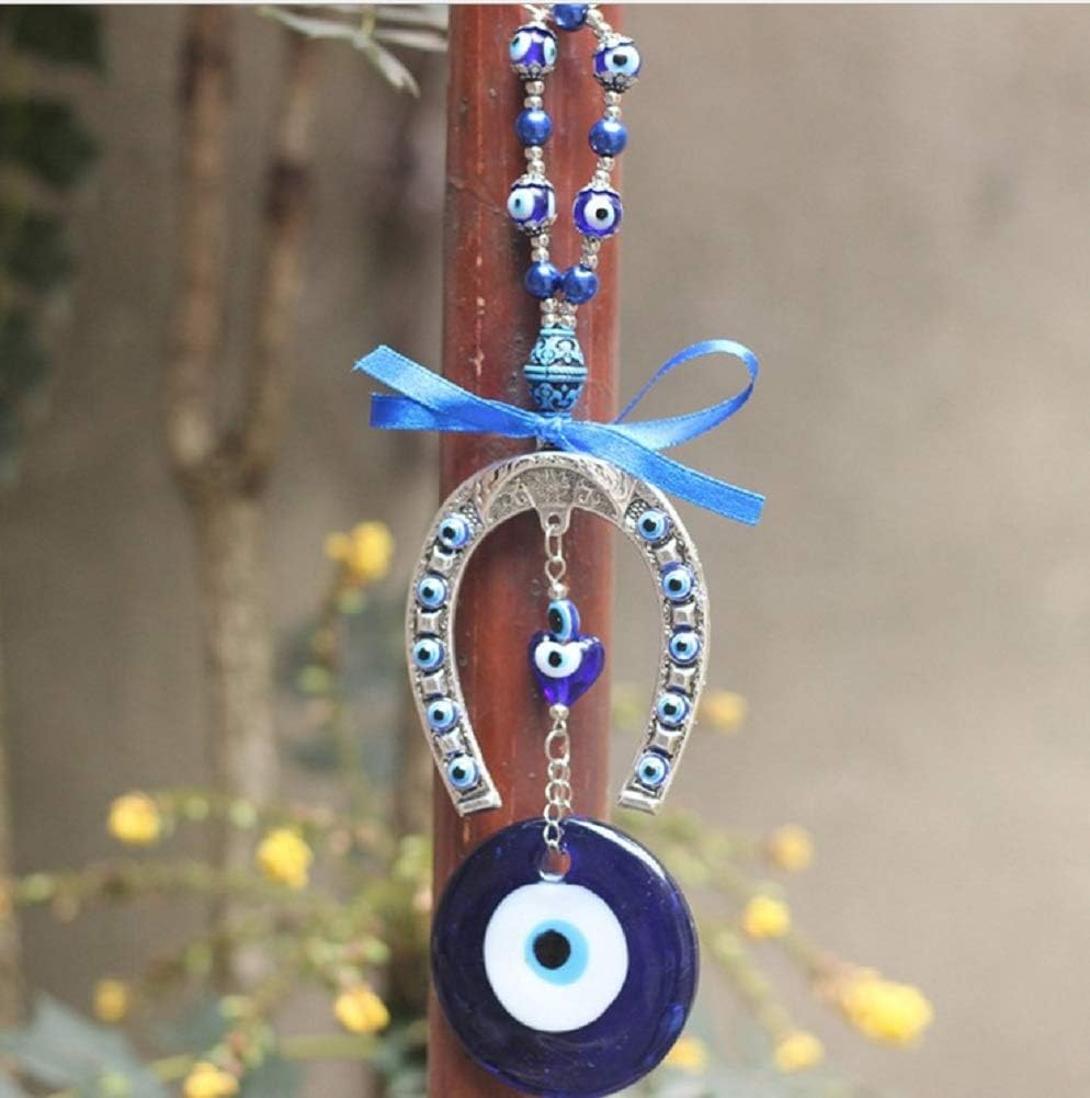 Turkish Blue Evil Eye Beads Amulet Pendant Home Decor