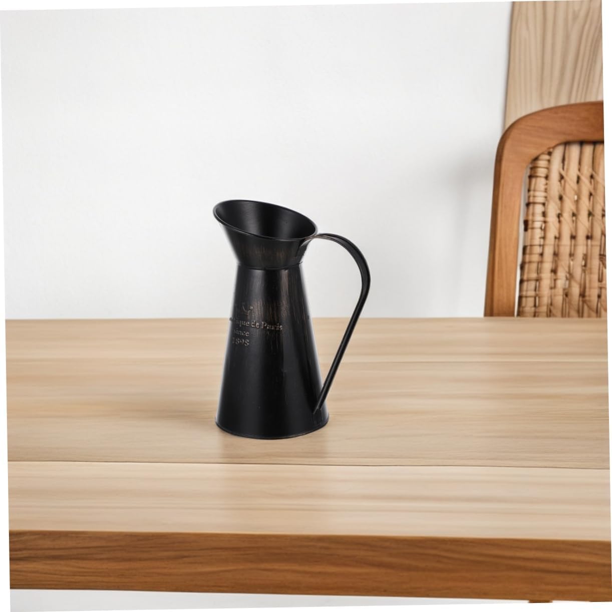 DOITOOL Rustic Shabby Chic Black Metal Vase