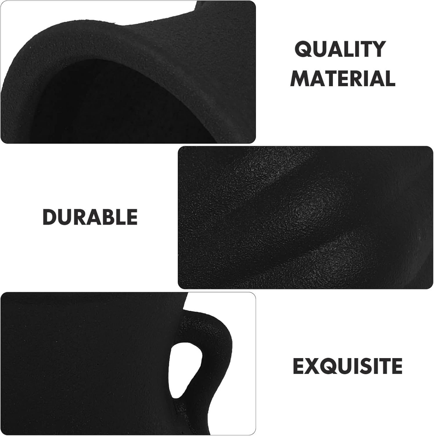 1pc Ceramic Colored Vase with Double Ears Home Decor