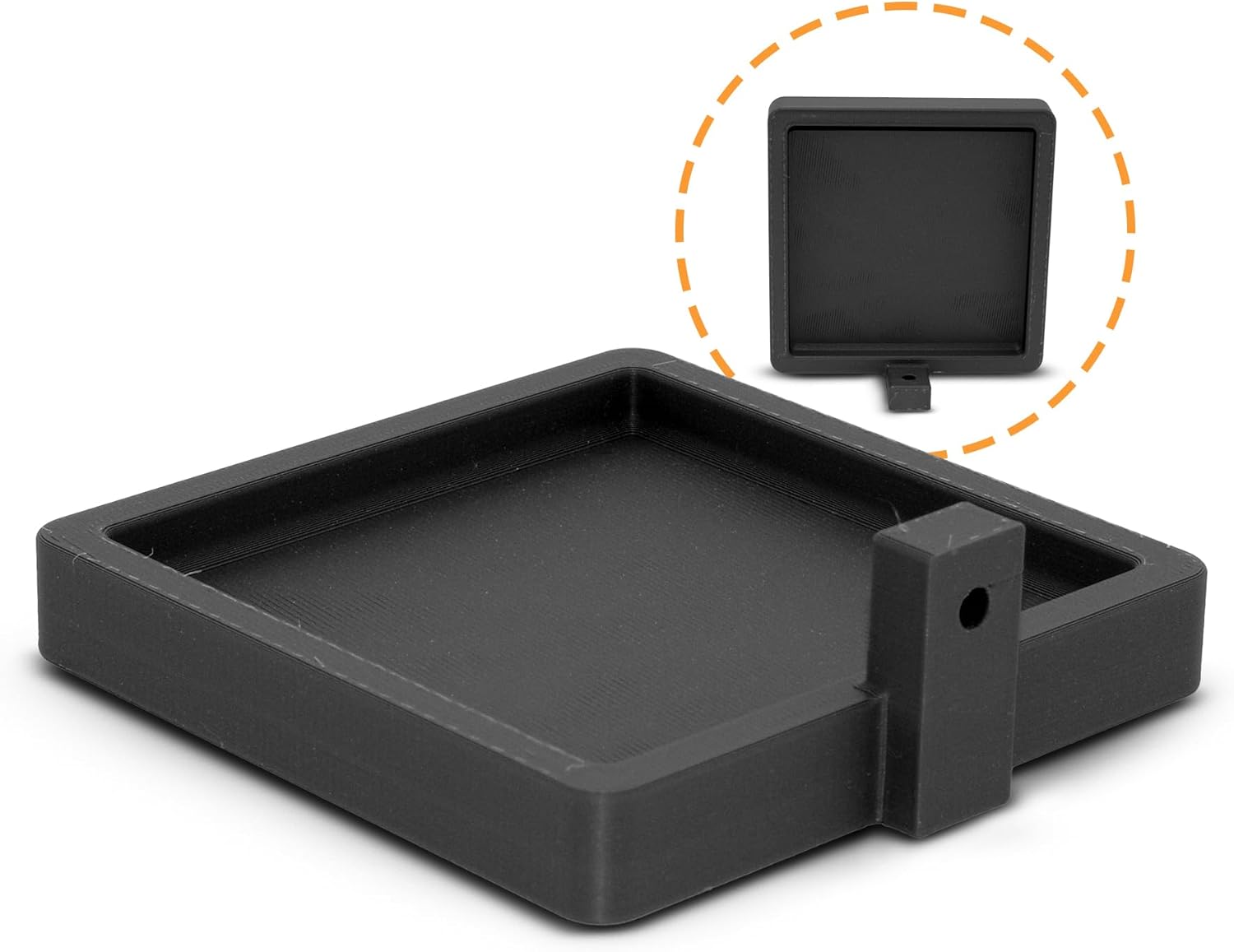 SplashNColor Small Floating Shelf for Acoustic Panels - Black