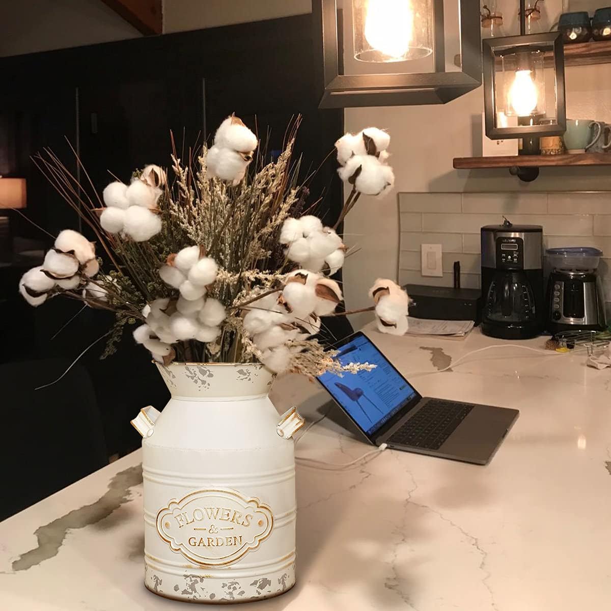 Soyizom Rustic Galvanized Tin Milk Can Decorative Vase - Small 79 Inch