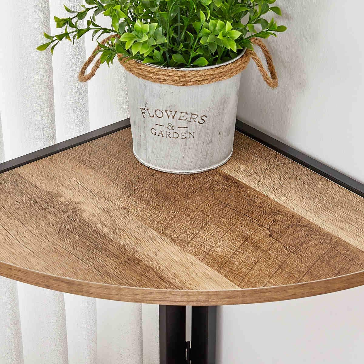 FATORRI Tall Corner Shelf with 5 Tiers