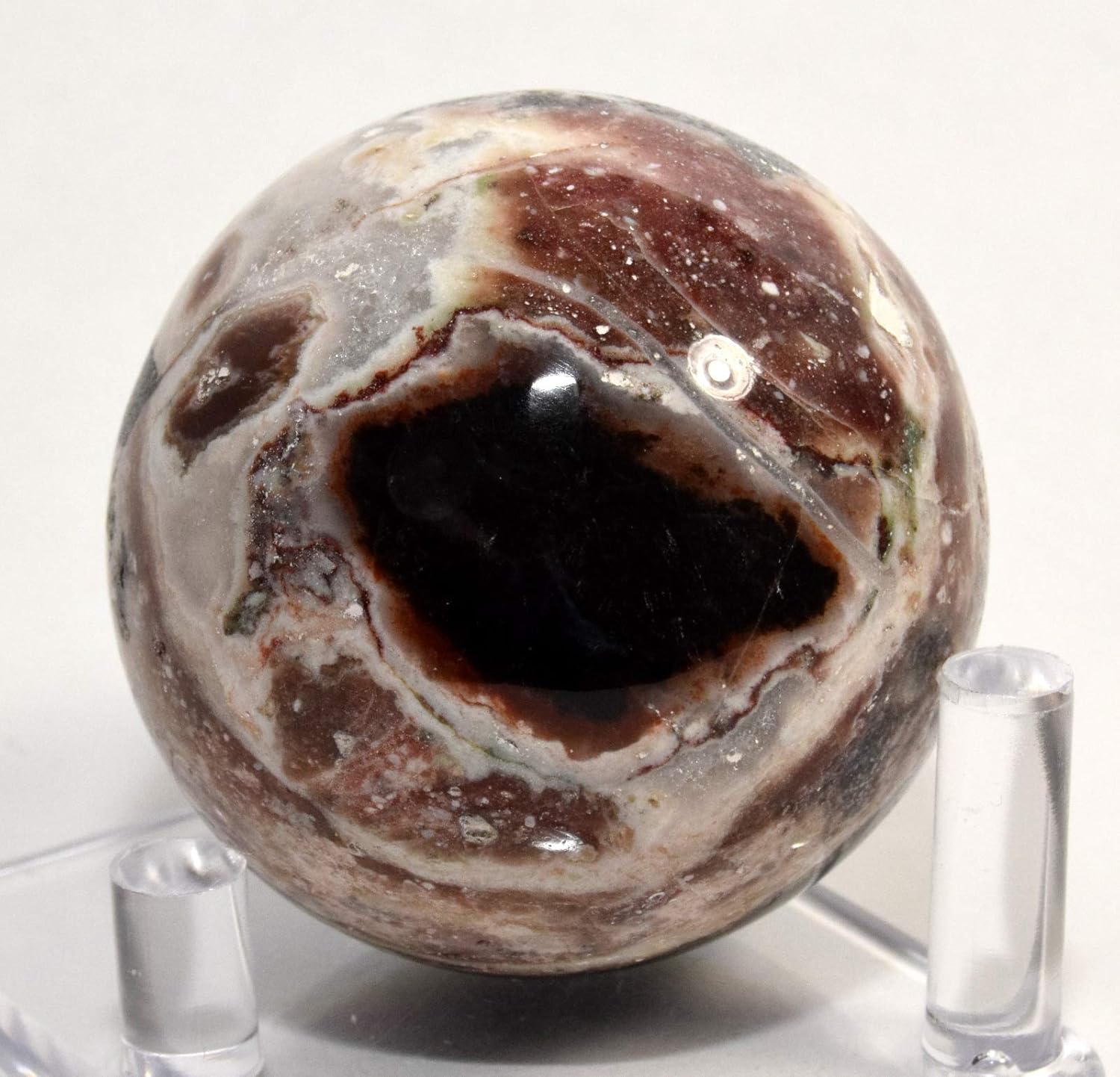 HQRP 2 Inch Agate Sphere Decorative Stone with Stand