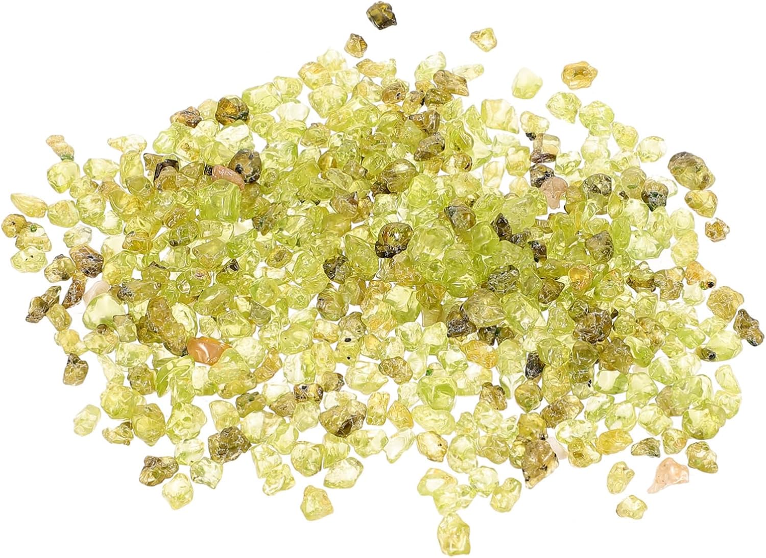 BESPORTBLE Natural Olivine Raw Stones for Aquarium and Terrarium Decor
