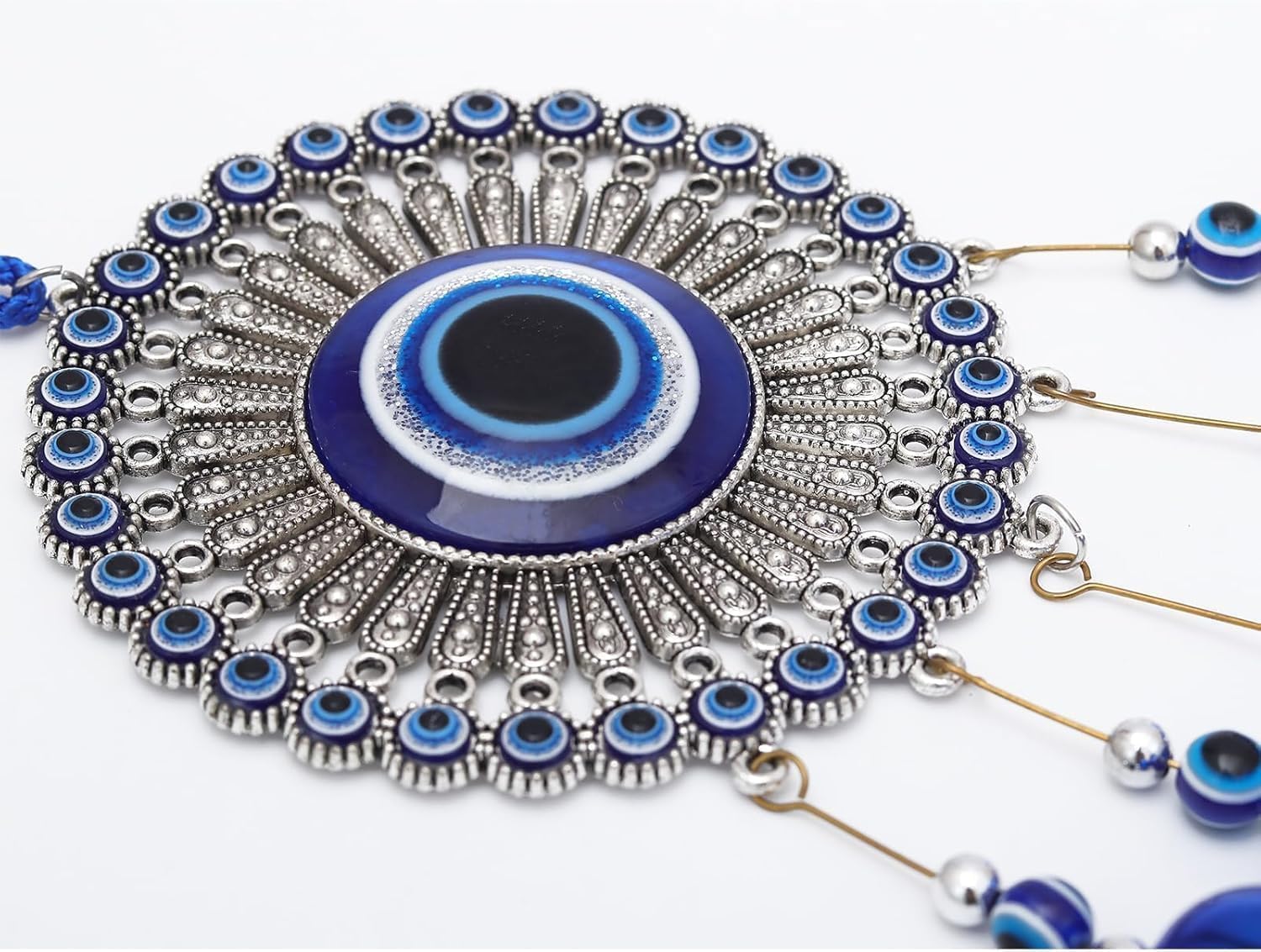 Fantasy Devil Eye Wind Chime Blue Alloy Pendant