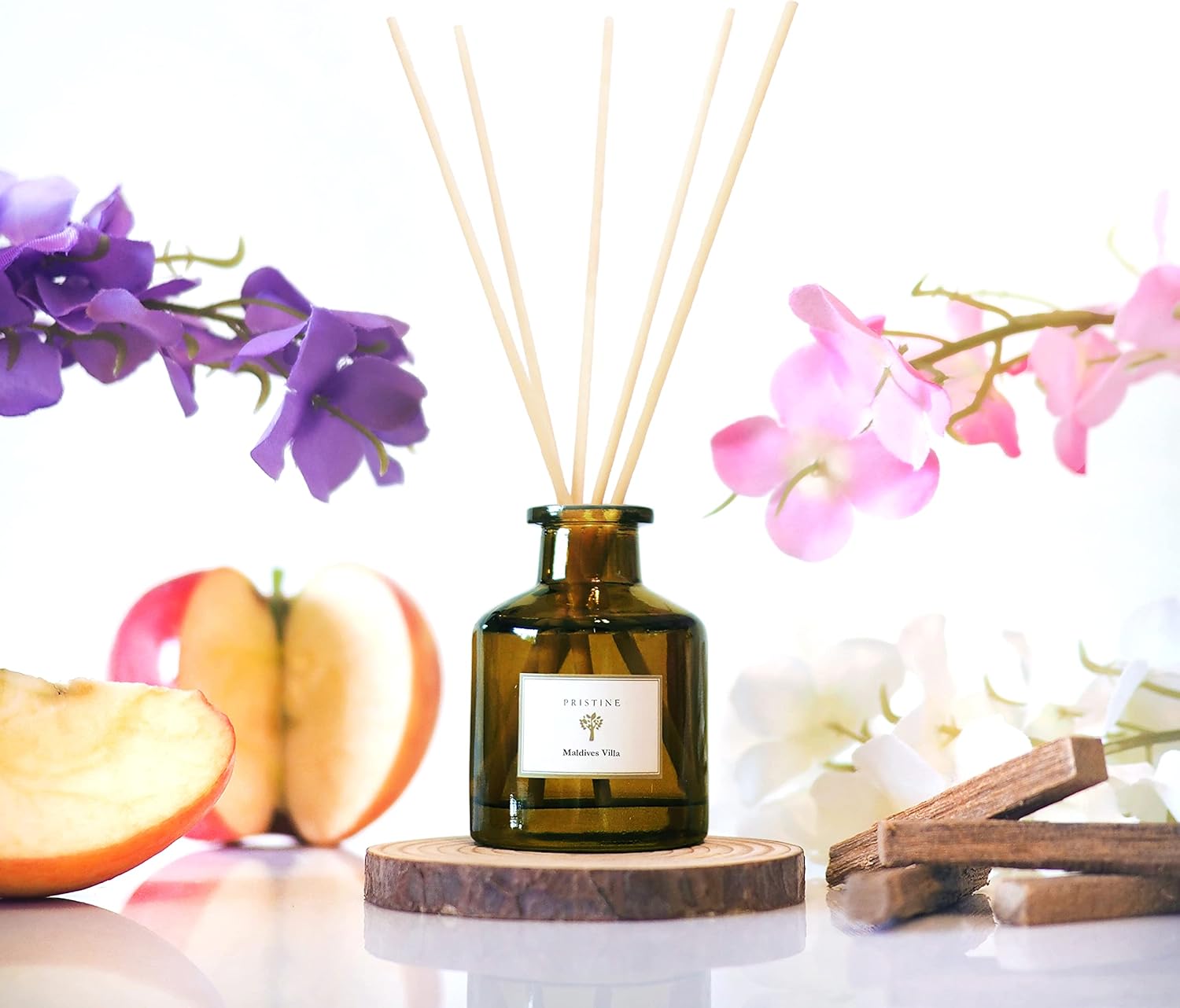 Pristine Maldives Villa Inspired Reed Diffuser Set