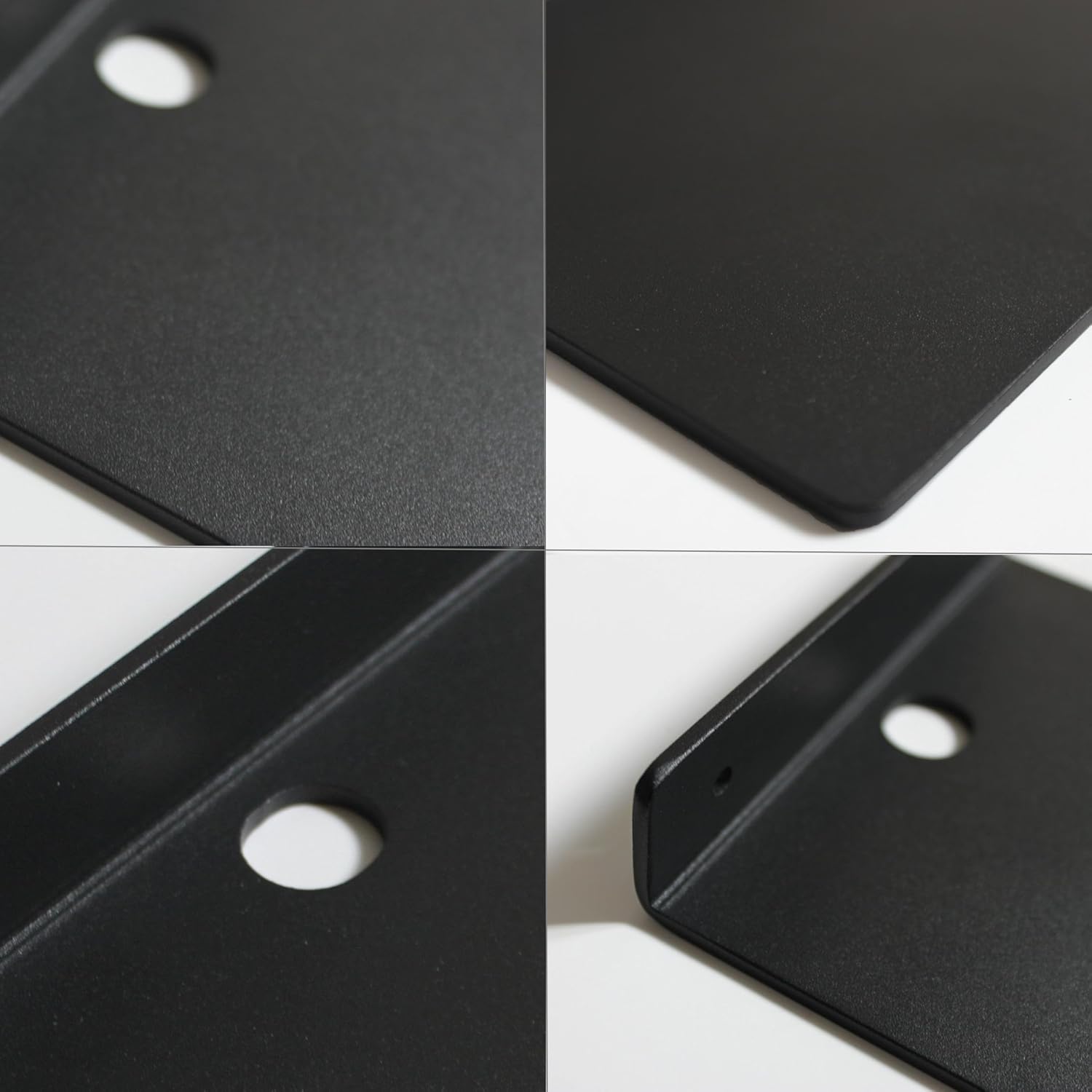 NUTNAPH 5 Inch Metal Floating Shelves 2pcs Black