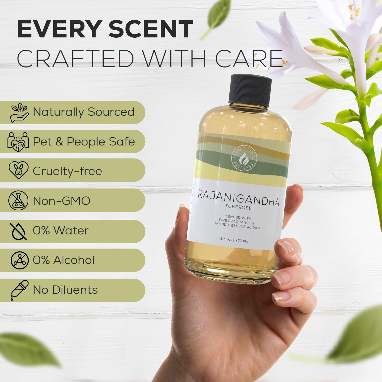 Aroma Country Rajanigandha Luxury Diffuser Oil 85 Fl Oz