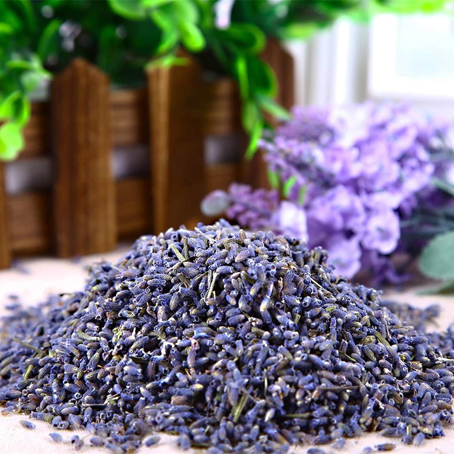 RENM 1 Pound Organic Dried Lavender Buds for Tea and Candles