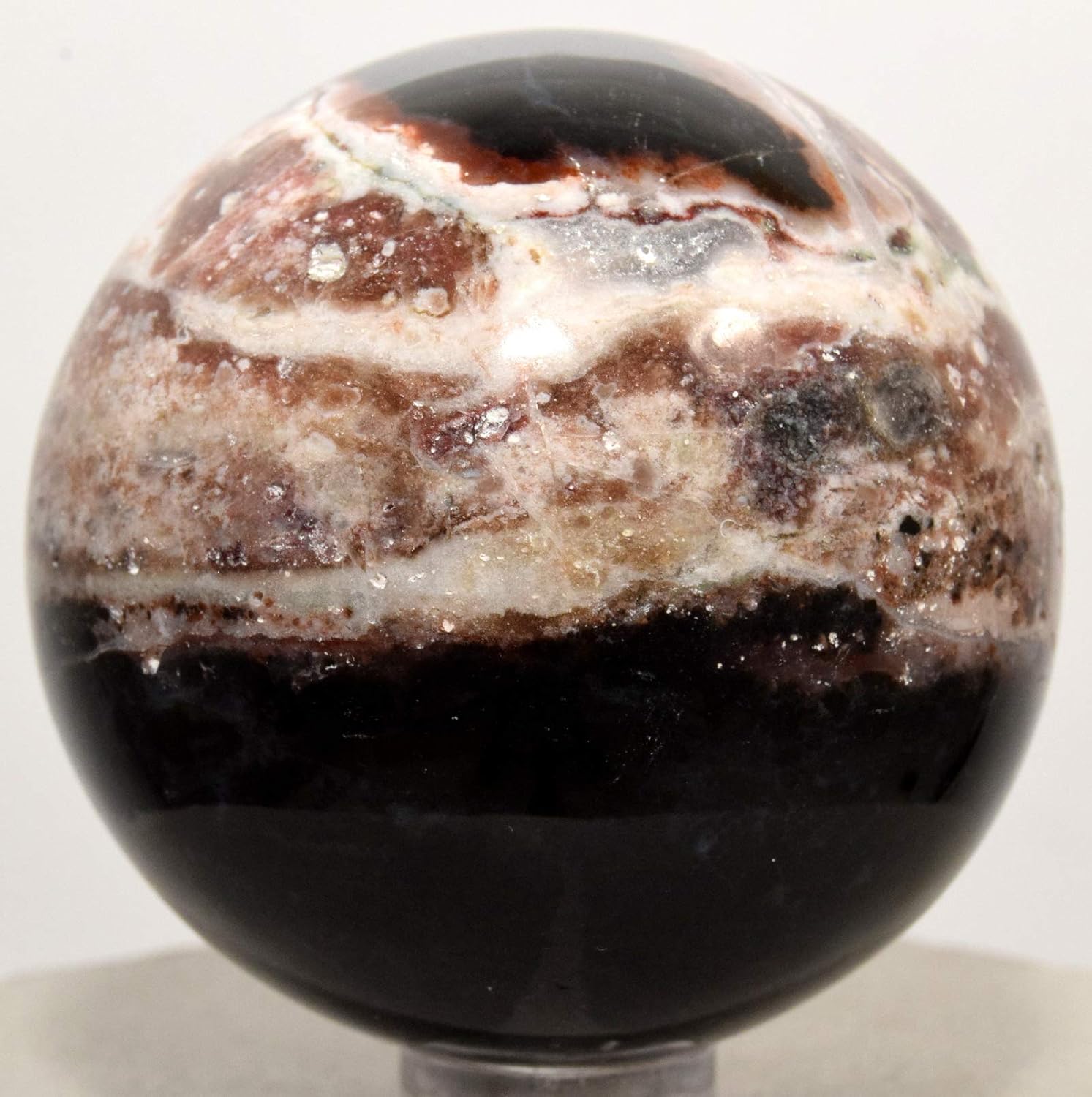 HQRP 2 Inch Agate Sphere Decorative Stone with Stand