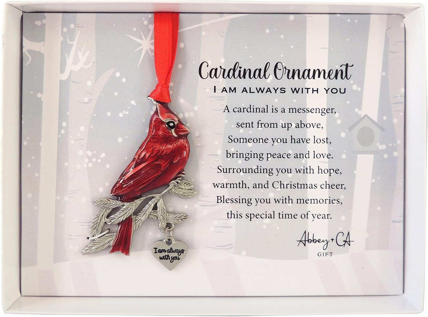 Red Cardinal Memorial Ornament 25 Inches