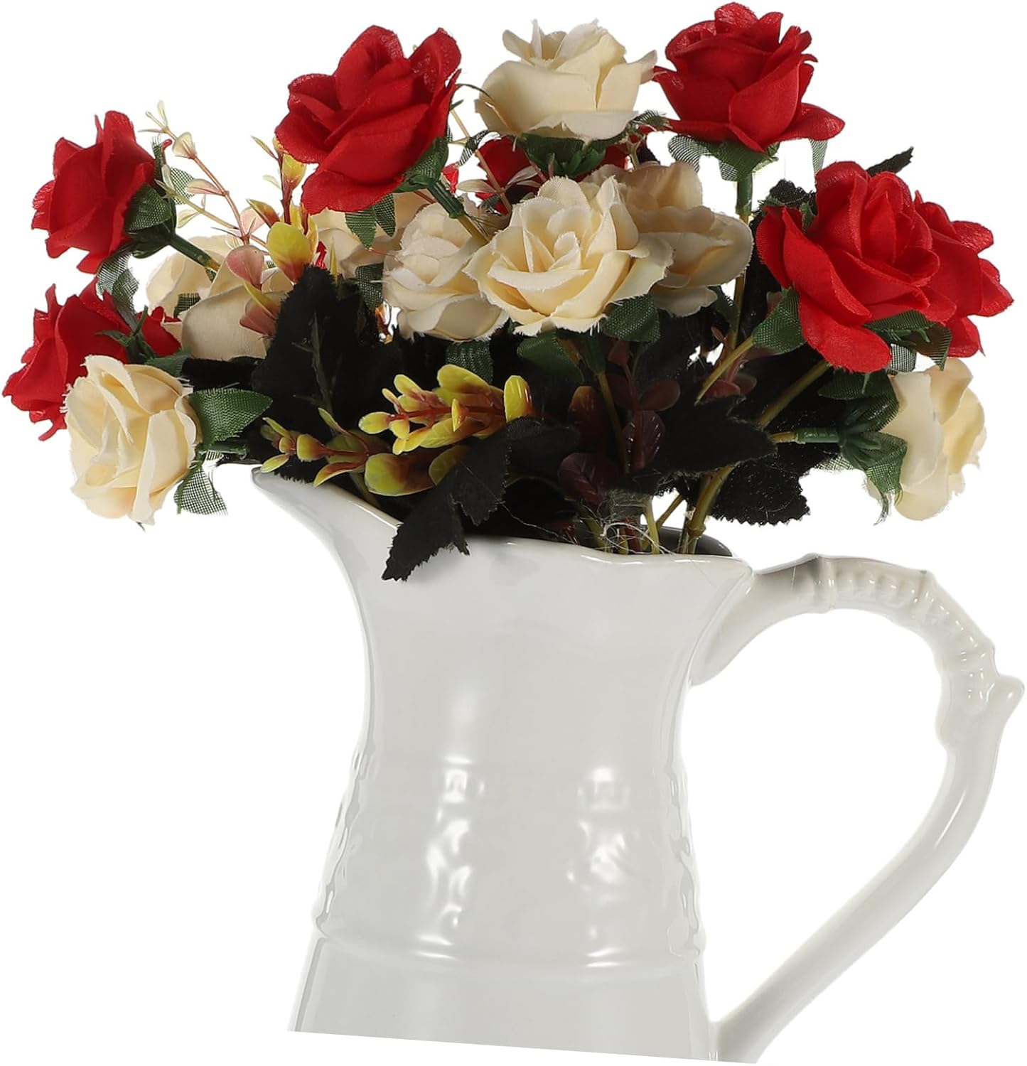 STOBAZA Artistic Ceramic Pitcher Vase for Home and Office