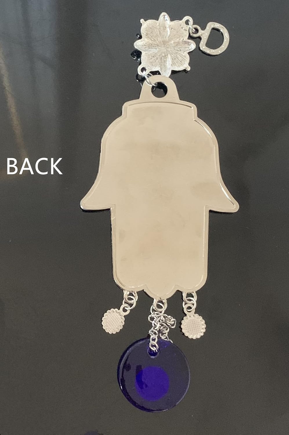 Turkish Blue Evil Eye Hamsa Hand Wall Hanging Decor - Retro Design