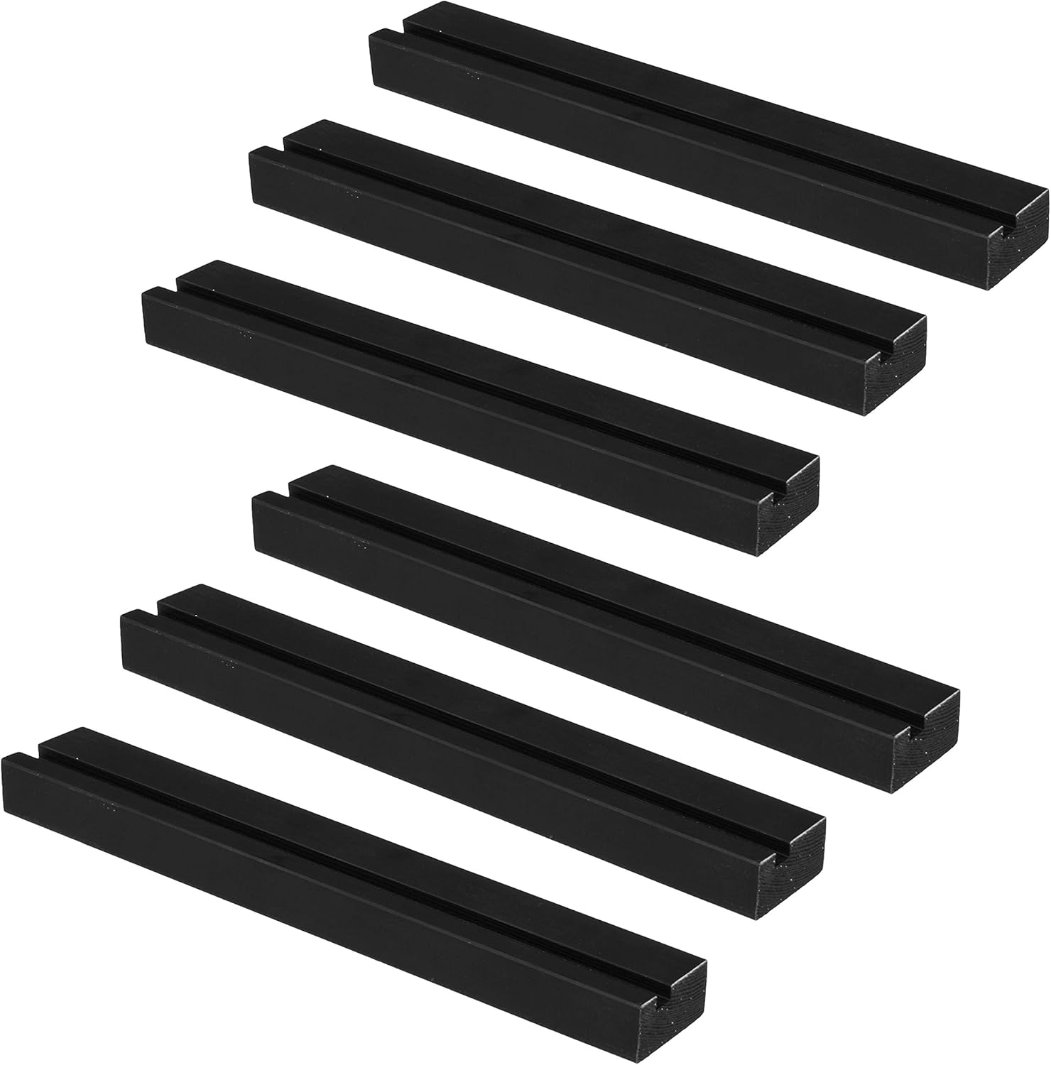 Ilyapa Wood Vinyl Record Shelves Wall Mount 6 Pack