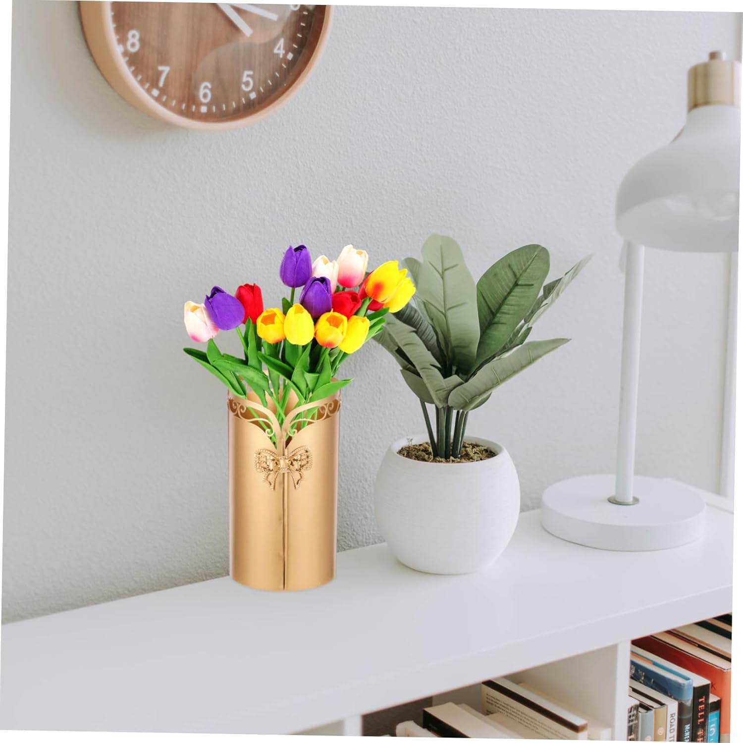 Rustic Flower Bucket Vintage Decor Vase for Home