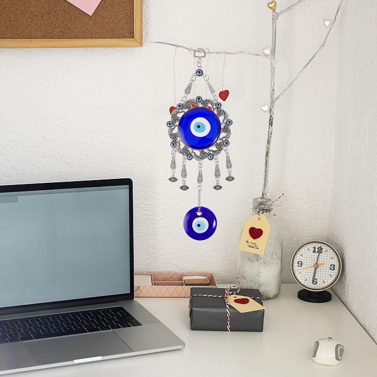 Turkish Evil Eye Glass Amulet Car Hanging Ornament