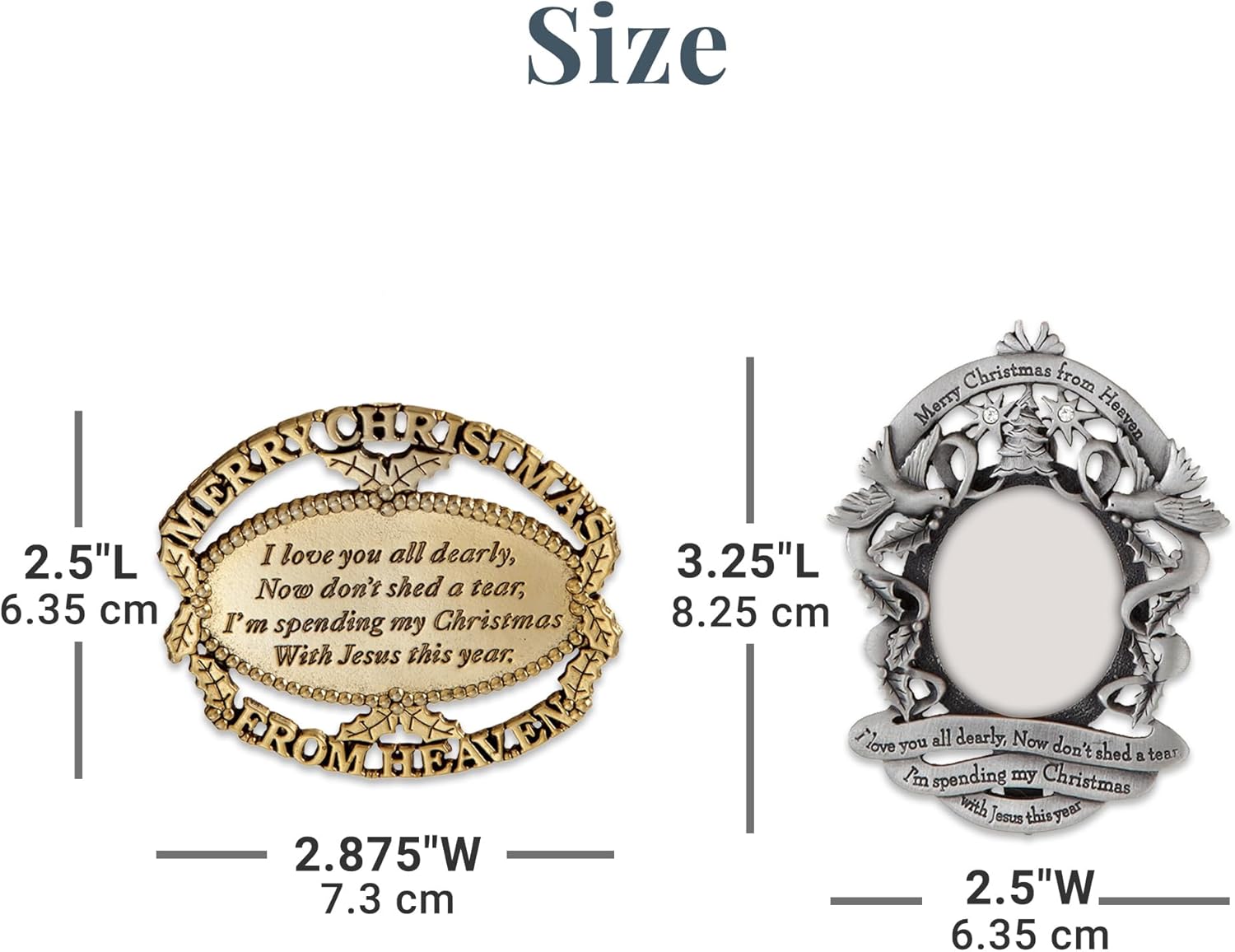Personalized Christmas Ornament - Memorial Keepsake 2024 Pewter