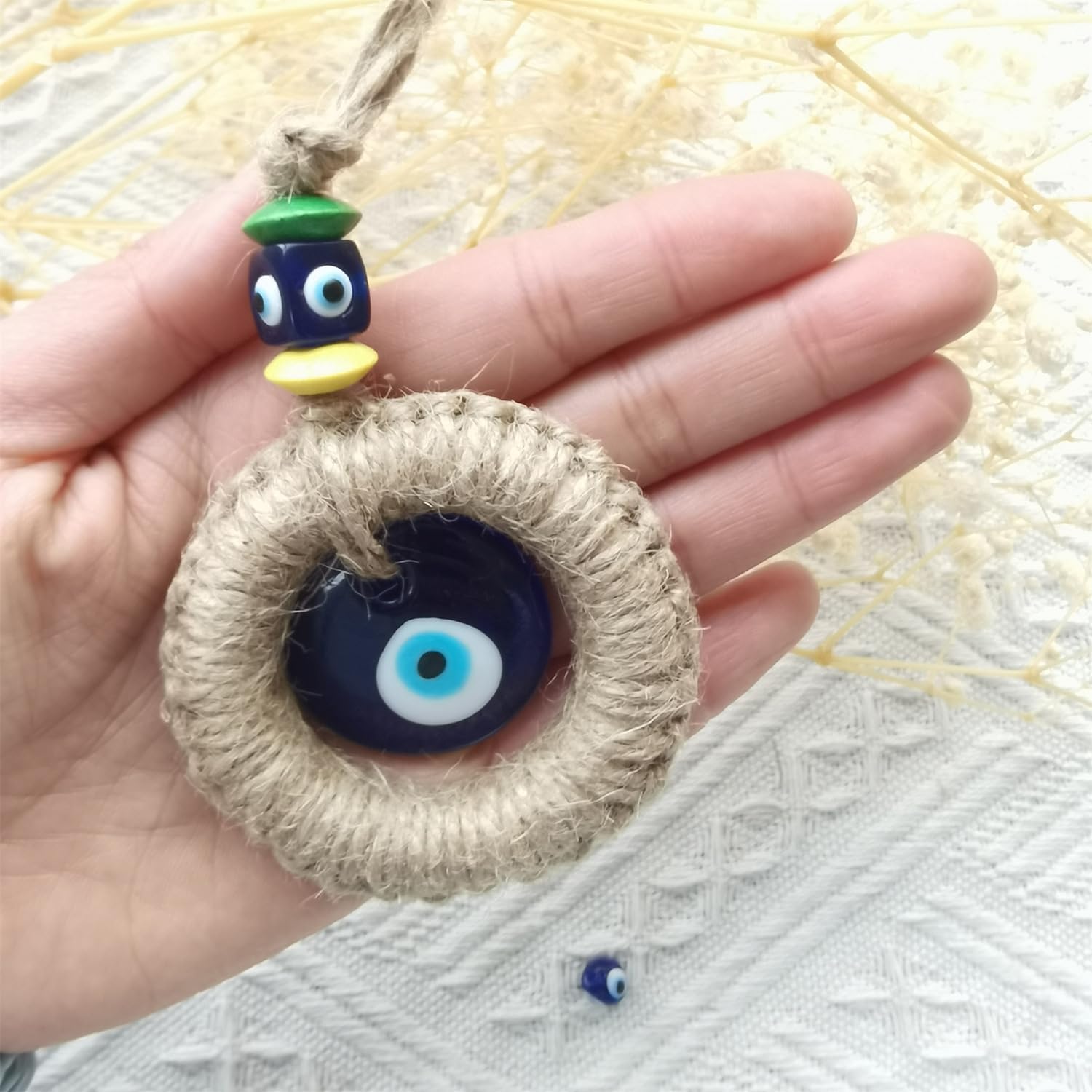 Turkish Blue Evil Eye Car Hanging Charm Ornament