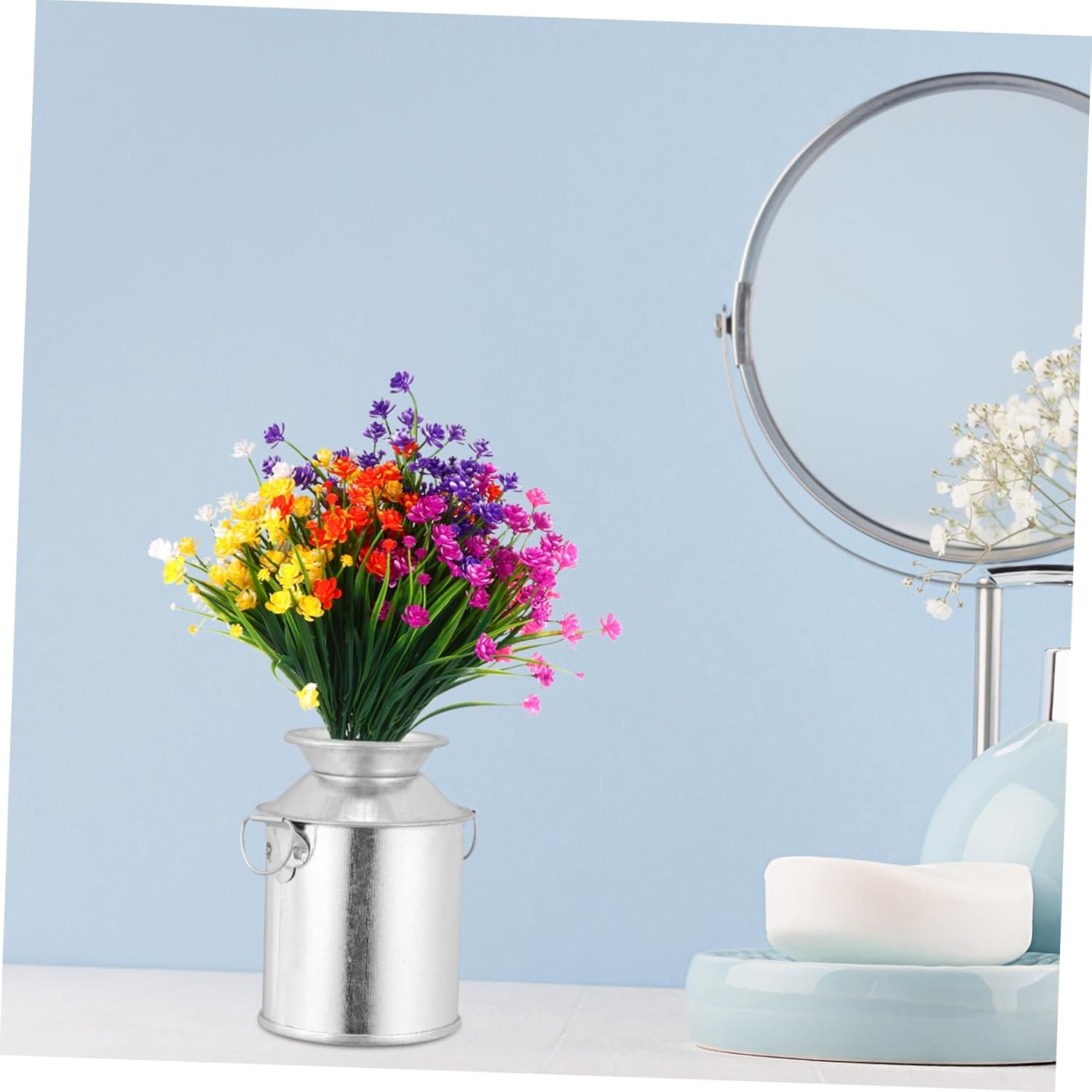 3pcs Retro Iron Flowerpot Cottage Decor Vintage Flower Bucket for Potted Plants 1