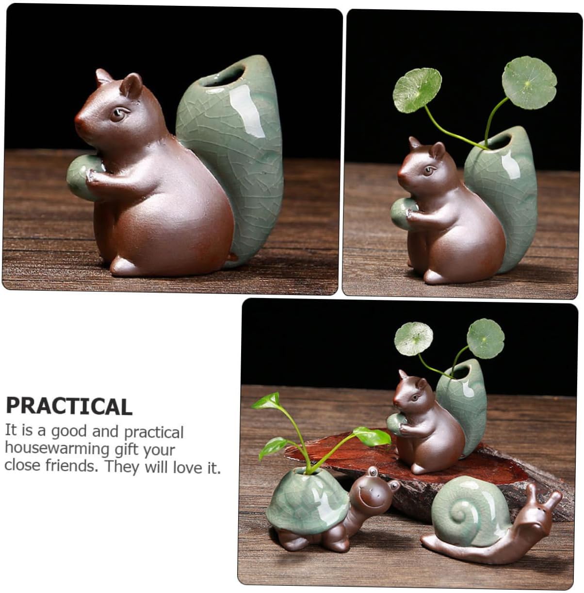 Retro Mini Ceramic Vase for Home Office Decor 1