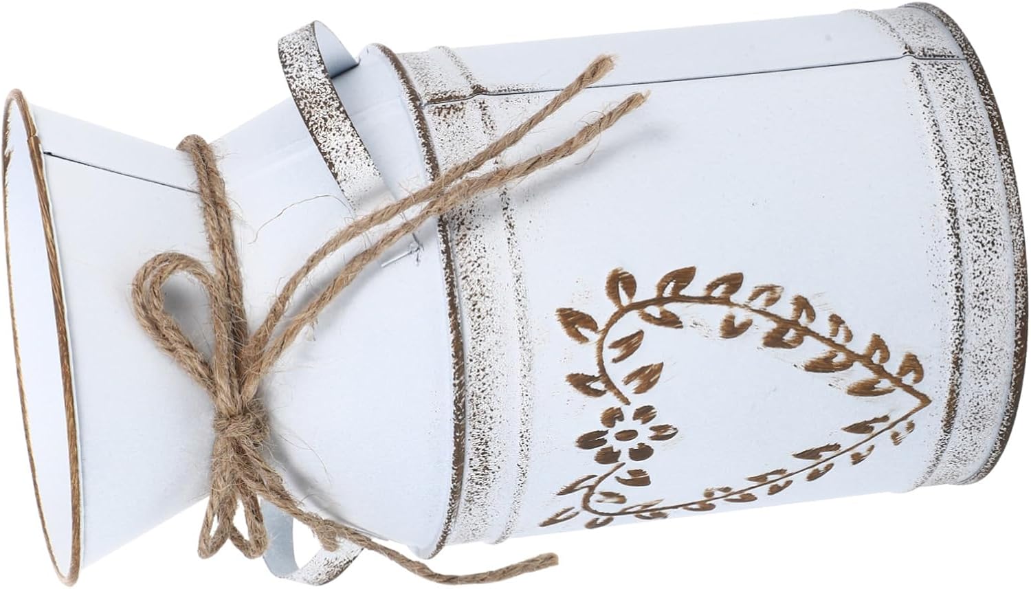 STOBAZA 3pcs Vintage Flower Vase with Leaf Design