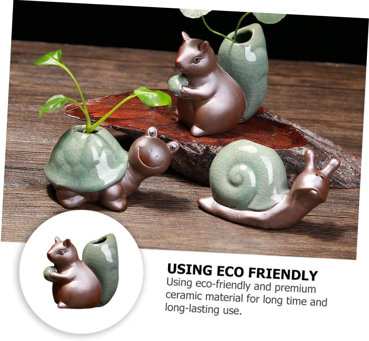 Retro Mini Ceramic Vase for Home Office Decor 1