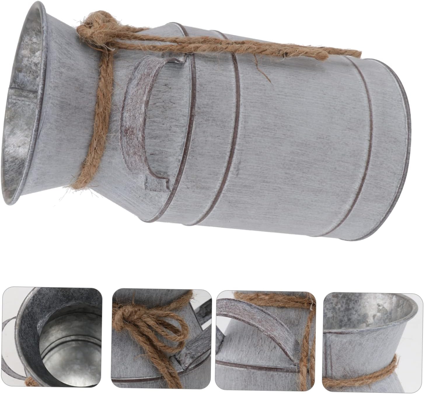 StobaZA Decorative Iron Flower Bucket for Home and Garden