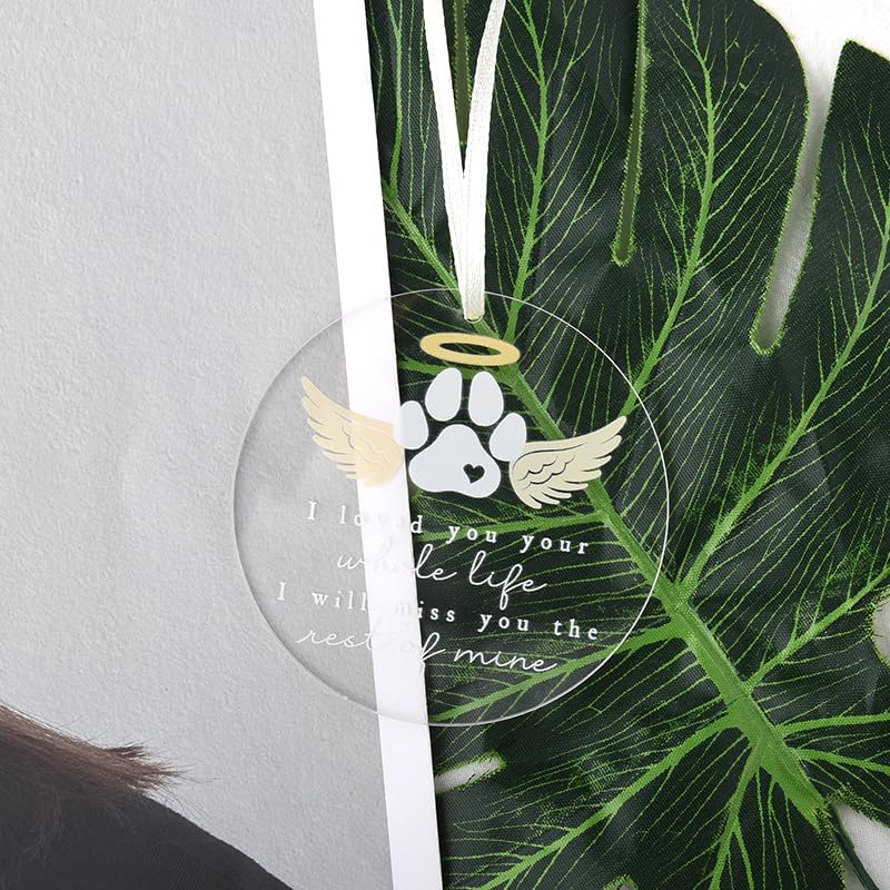 Dog Memorial Ornament for Loss of Pet Passing Away