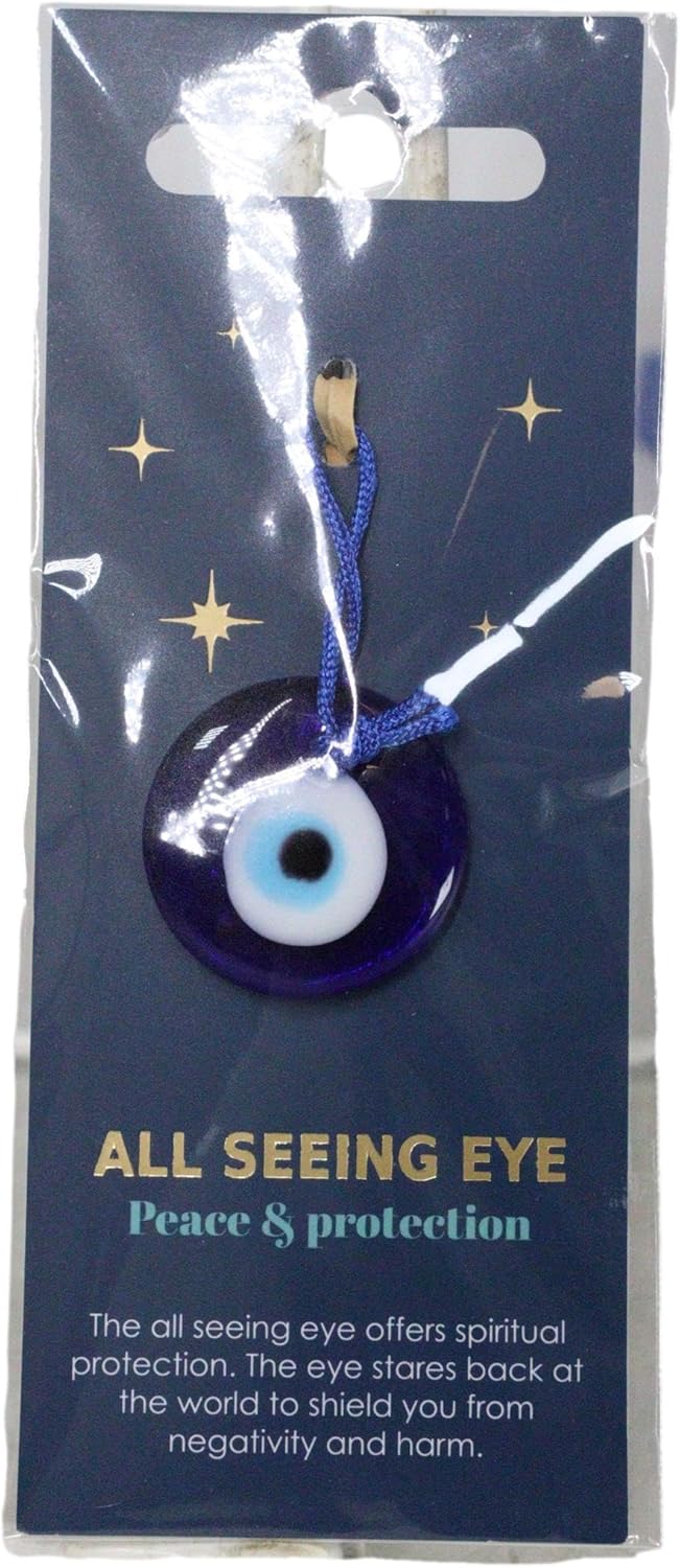Ebros Gift All Seeing Eye Talisman Set with Display Stand